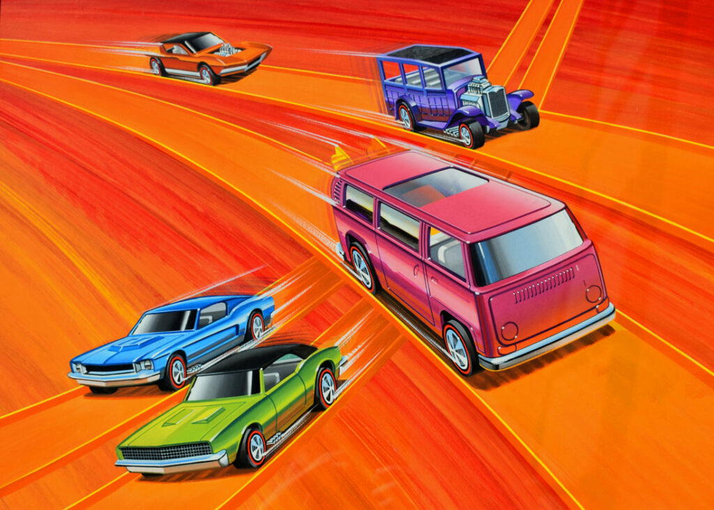 2.5x3.5art kuhni painting 5 cars orig